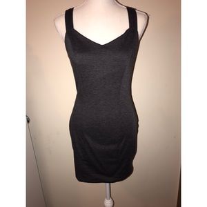 3/$15 Charcoal caged back dress